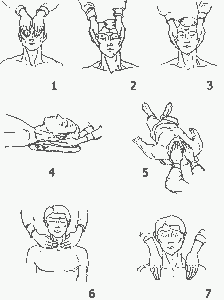 позиции рук в рэйки - основной курс - позиции рук на голове