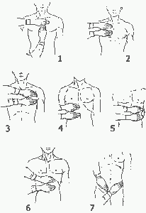 позиции рук в рэйки - основной курс - позиции рук на передней части тела