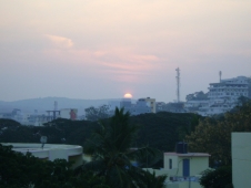 Ретрит Индия 2011 - Восход солнца встречаем на крыше
