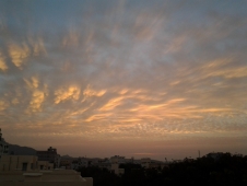 Восход на крыше в ашраме Саи Бабы